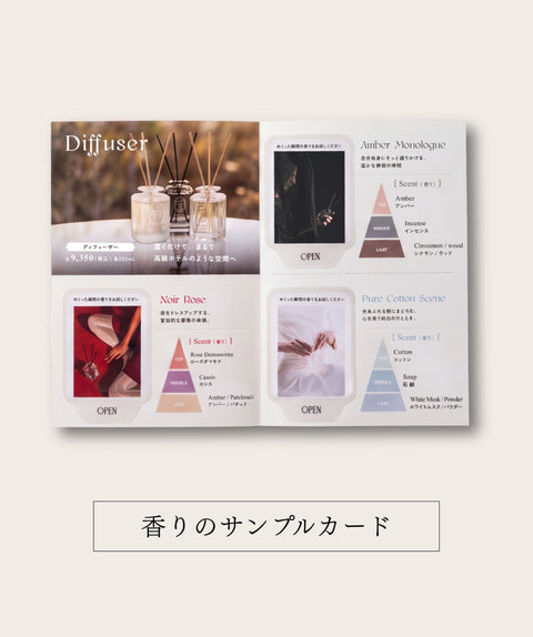 香りのサンプルカード